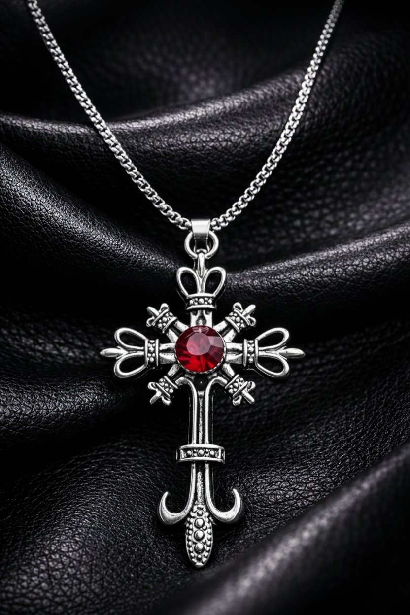 Gothic Cross Pendant – Dark Luxury Editorial