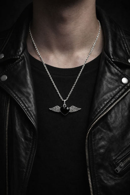 Heart wings neckless-PREMIUM