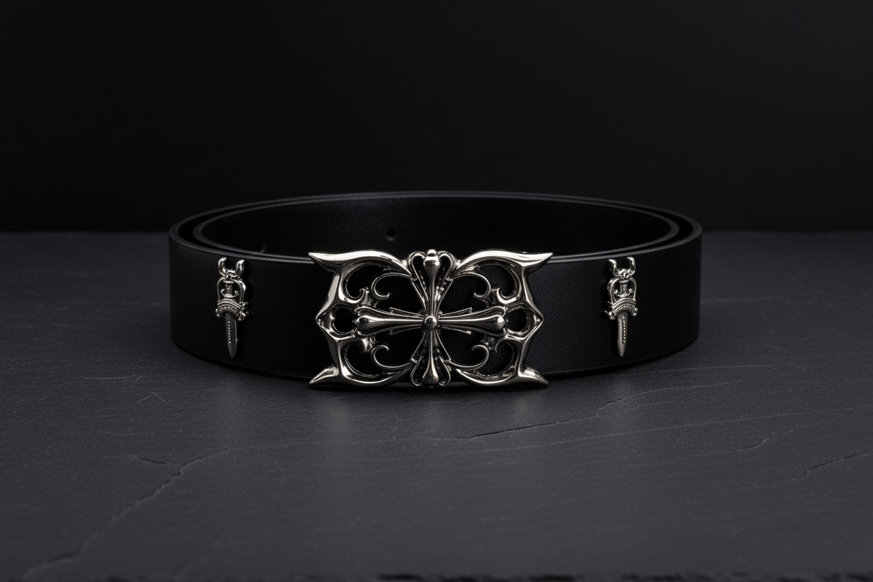 CH HEART LEATHER BELT- PREMIUM