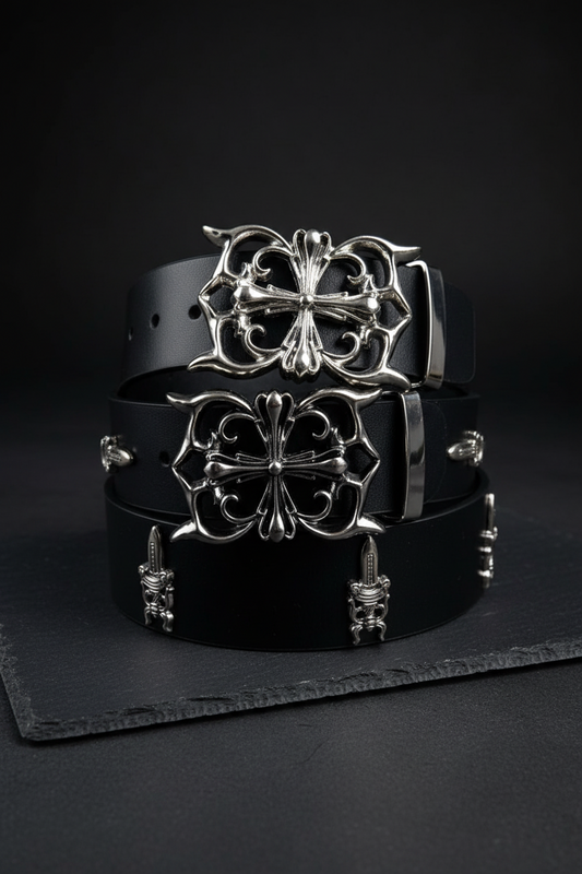 CH HEART LEATHER BELT- PREMIUM
