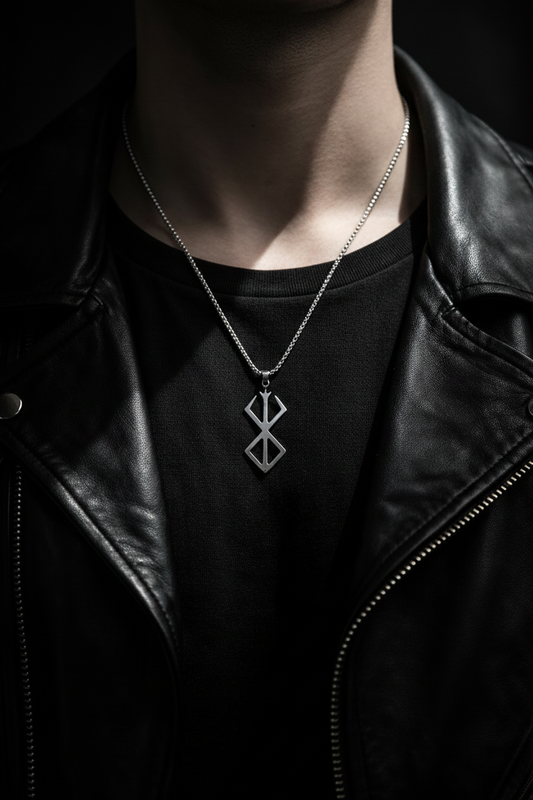 Geometric Pendant — Dark Luxury Editorial